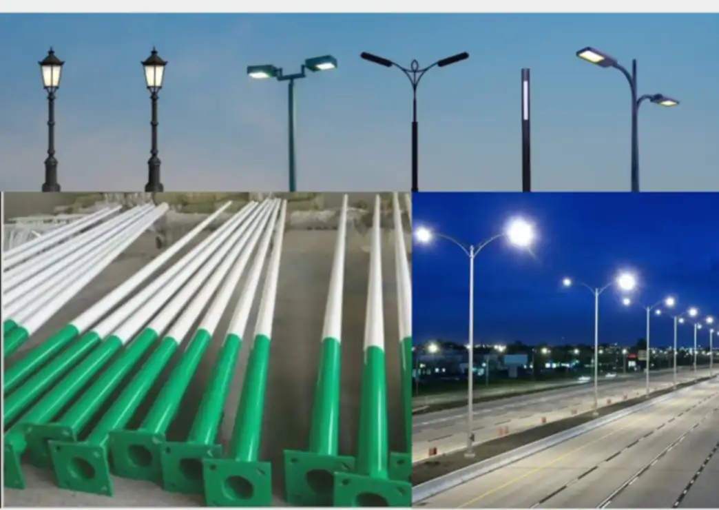 Decorative & Octagonal Steel Street Lighting Poles